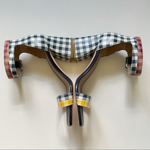 NEW Donald Pliner Watson Gingham Sandal - Picture 5 of 8